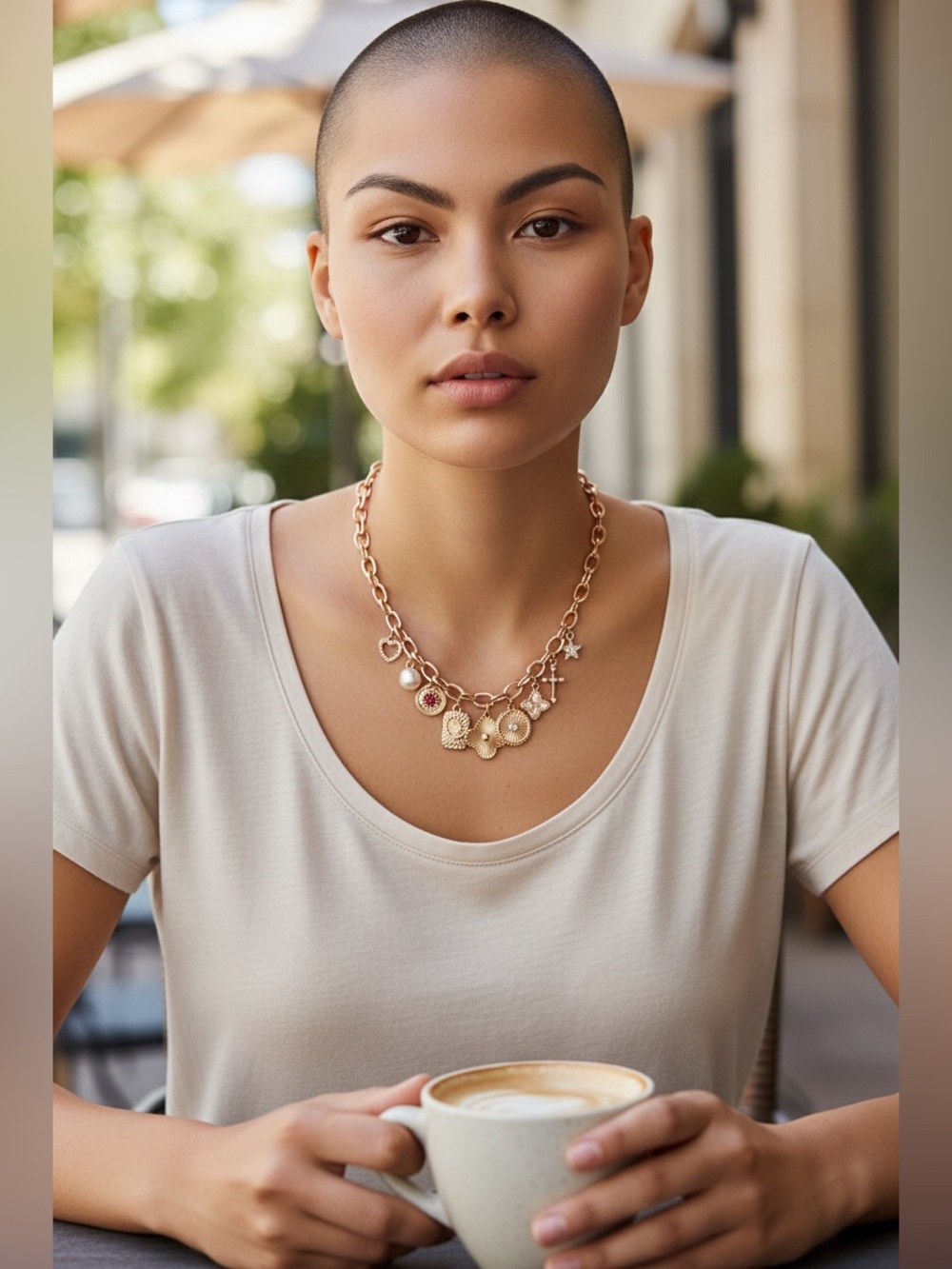 Panacea Gold-Tone Charm Necklace - NWT